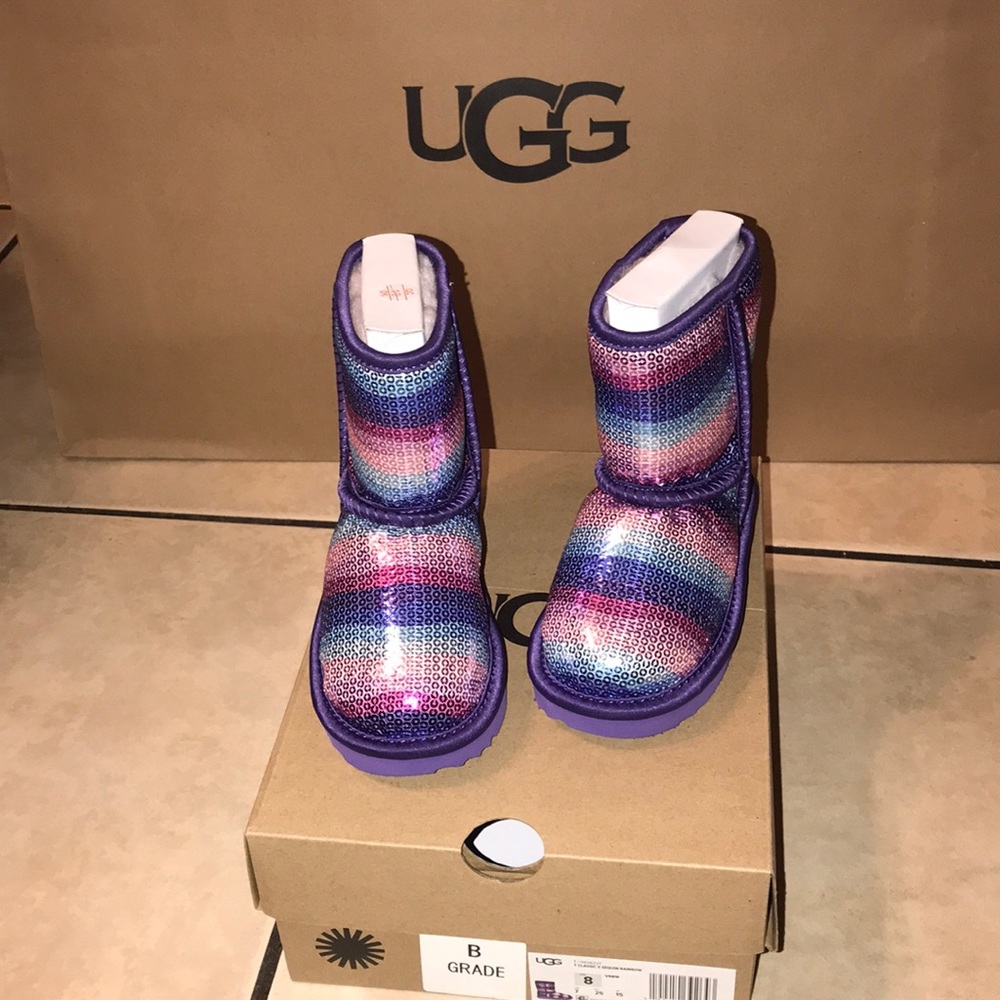 Toddler classic II sequin rainbow print boots NO OFFERS - Picture 5 of 6